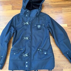 Burton Black Hooded Snowboard Jacket NWOT